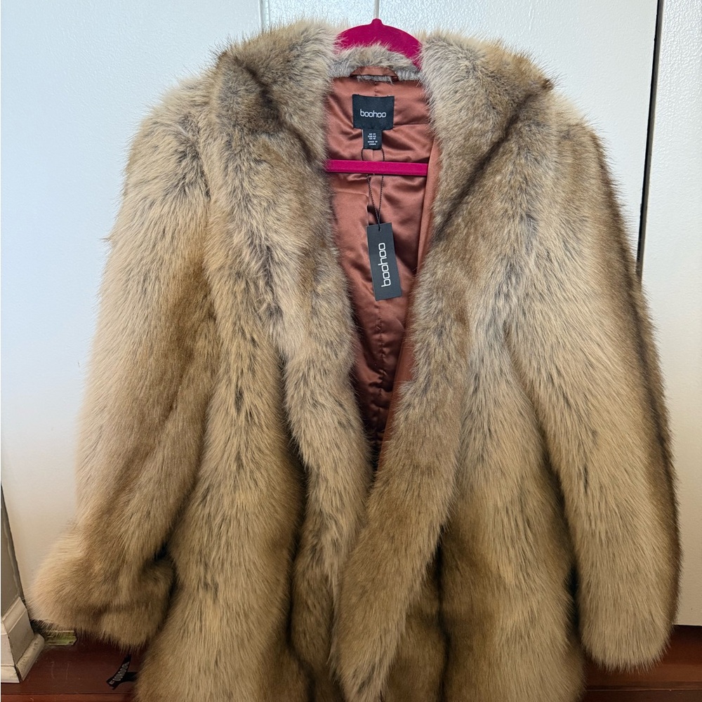 Boohoo Faux Fur Coat